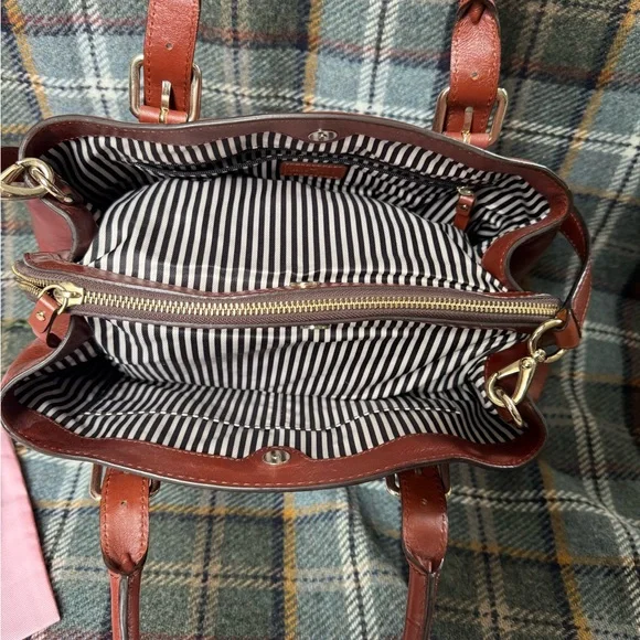 kate spade Leather Satchel Bag in Warm Brown - Picture 5 of 7